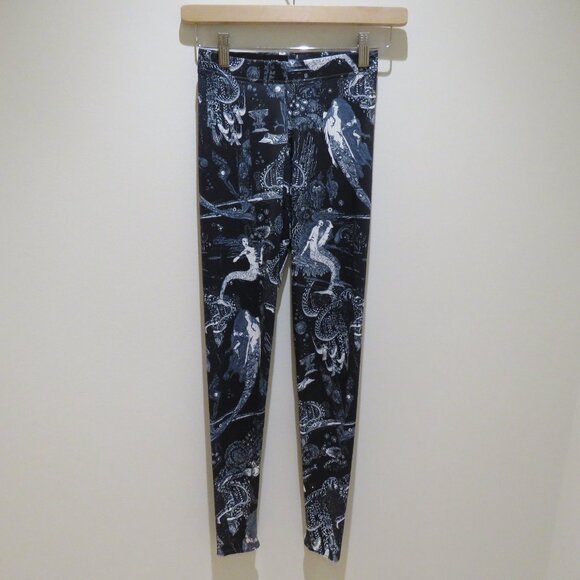 BLACKMILK Birth Of Venus Leggings Alt Punk Goth Whimsigoth Stretch Cosplay XS - Picture 3 of 15